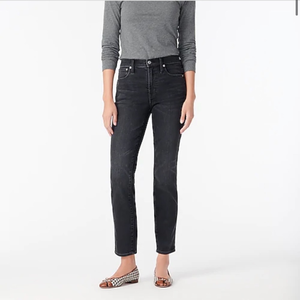 J Crew 9” vintage straight jean, charcoal